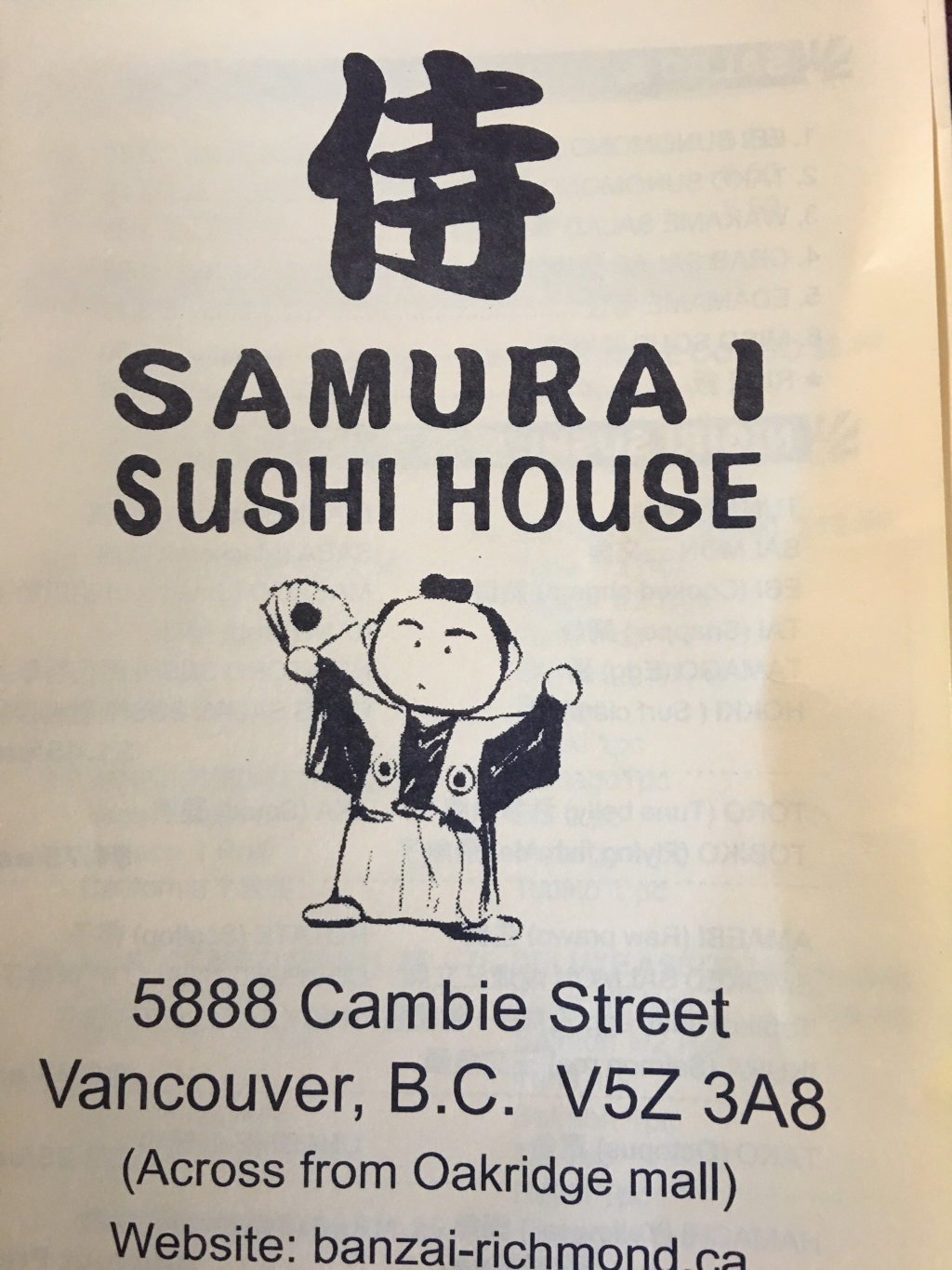 Samurai Sushi House