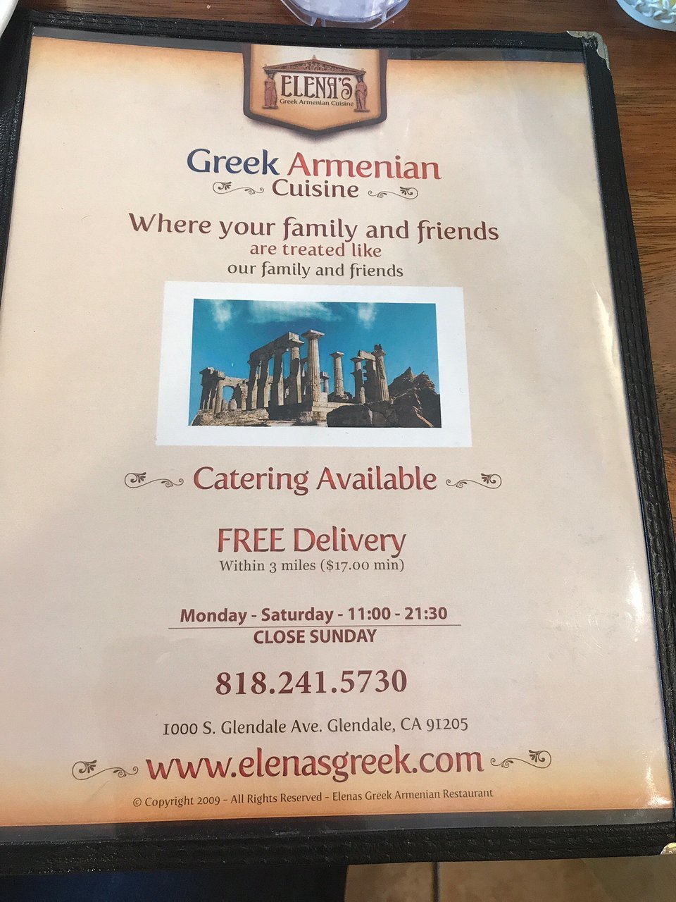 Elena Greek Armenian Cuisine