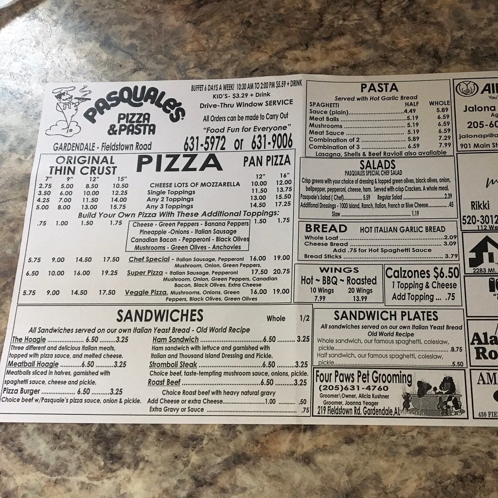 Pasquale`s Pizza & Pasta