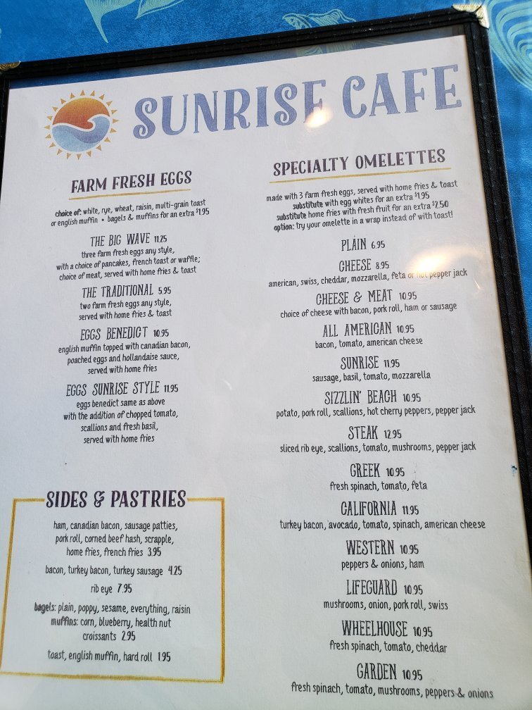 Sunrise Cafe II Seaside Park